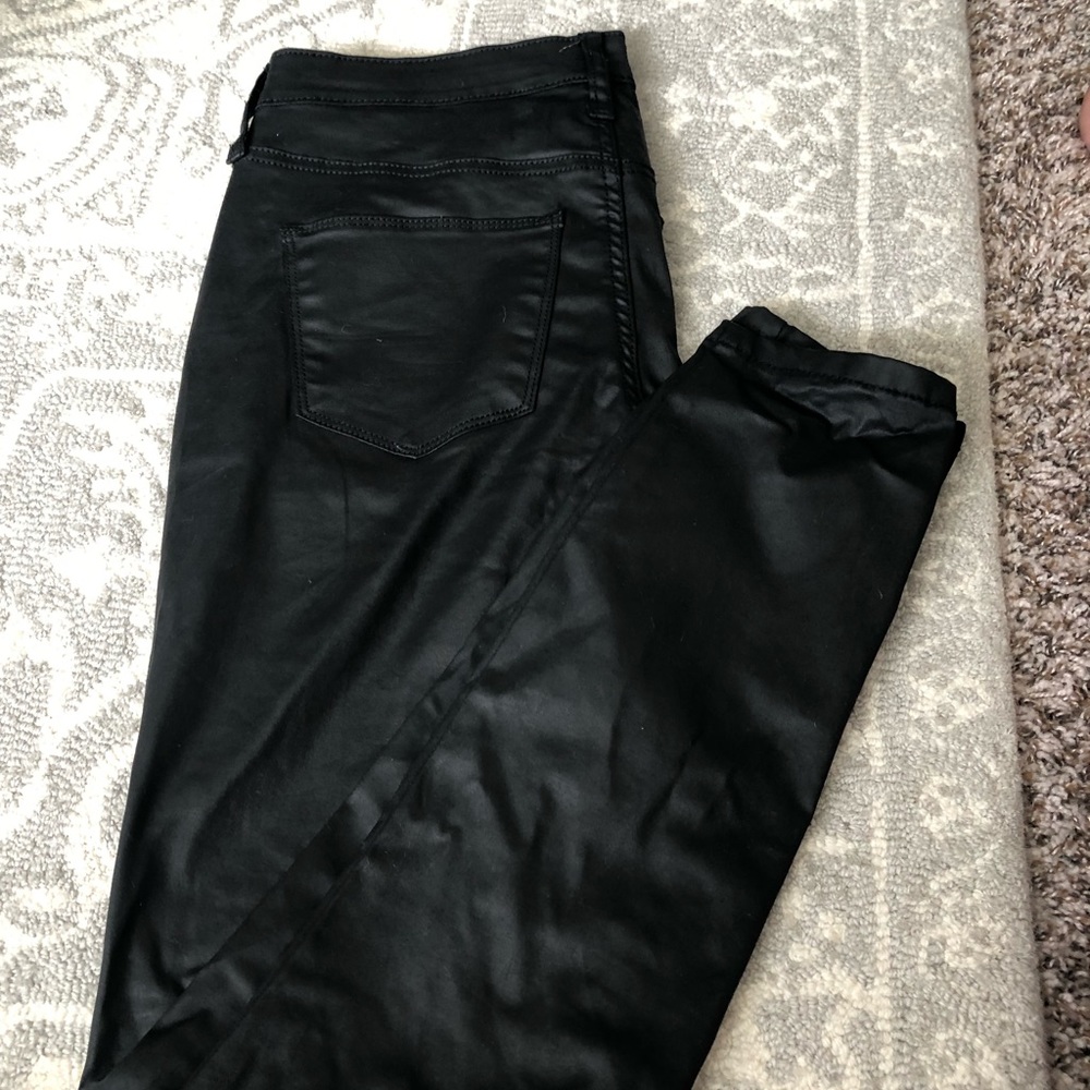 Faux leather leggings from Target-Universal Thread